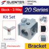 Block Bracket 20 3 Way - Web - Guenter.co.th