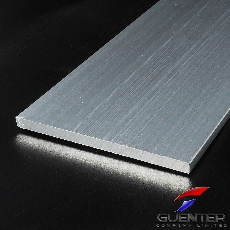 อลูมิเนียมเส้นแบน Aluminum Flat Bar หลายขนาด หลายความหนา - เส้นเต็ม สั่งตัด - Guenter.co.th