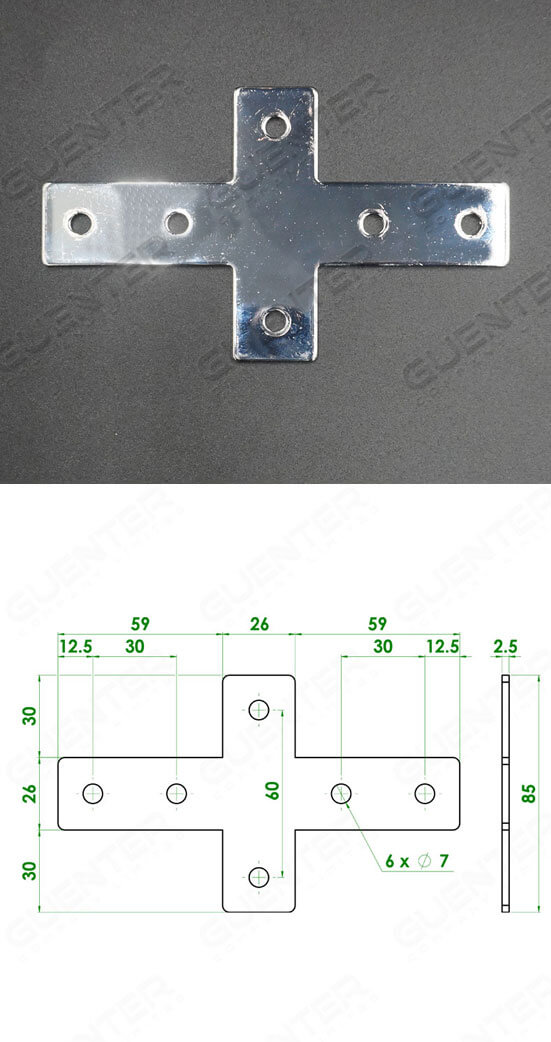 X Plate Bracket 30