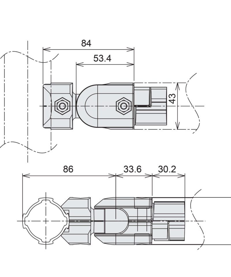 แบบ Free Connector G Inner