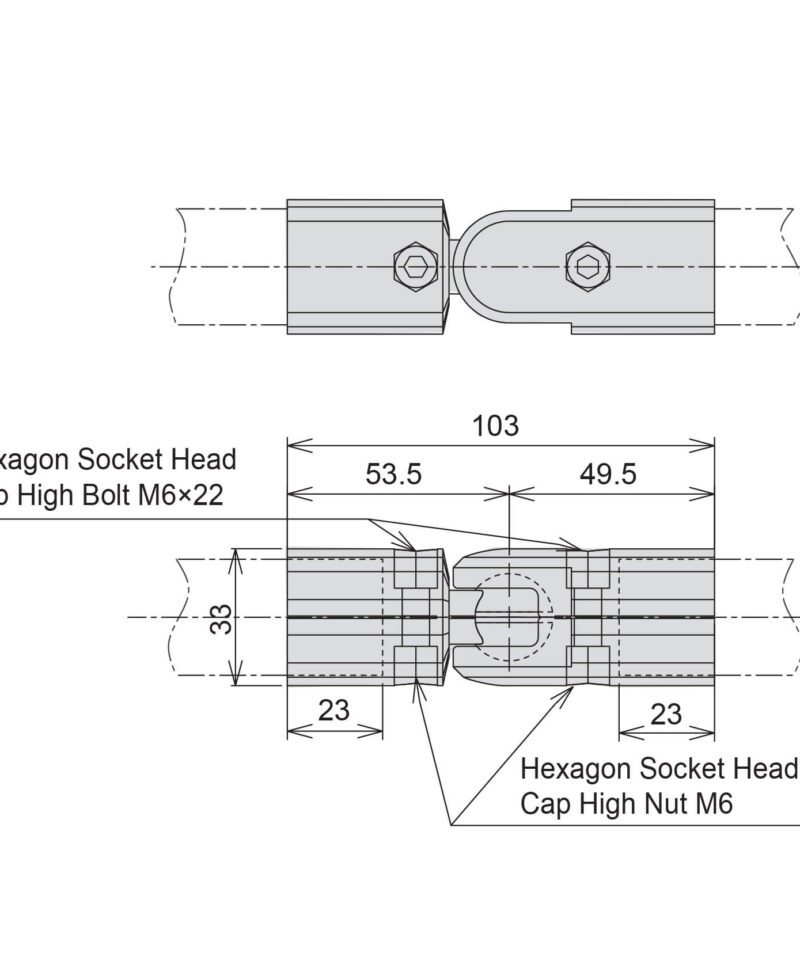 แบบ Free Connector H-F Outer